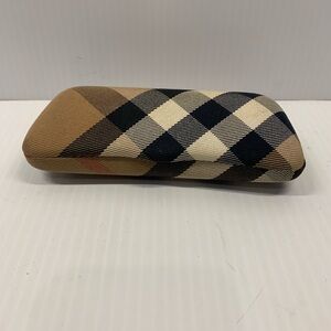 Burberry Check Eyeglass Case - Tan, Black, Cream